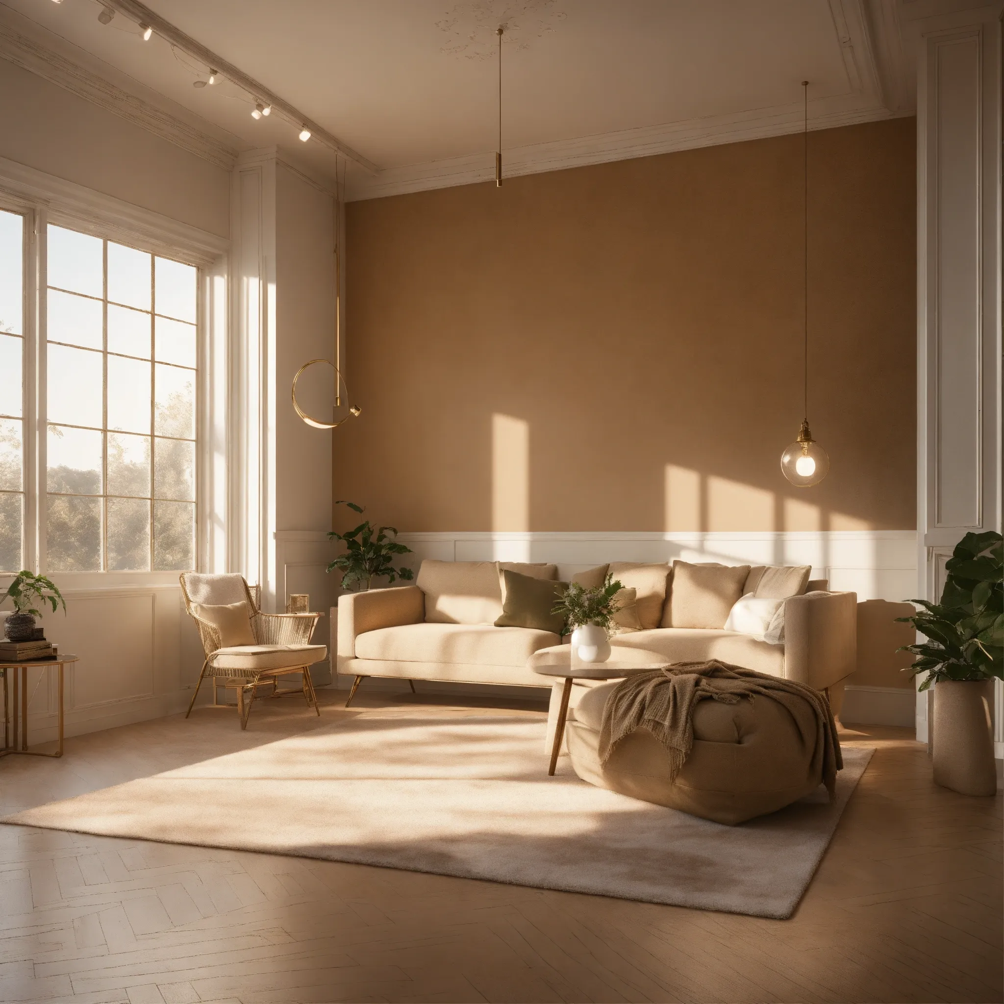 Kitchen with warm tones